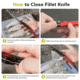 Civivi Knife Shawka 5.81 Black Red Folding Fillet Knife