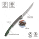 Civivi Knife Shawka 5.81 Grey Green Folding Fillet Knf