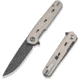 CIVIVI Navo Flipper Knife Ivory G10 Handle 3.25inch Damascus Blade