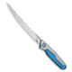 Civivi CIVIVI Shawka Liner Lock Knife Blue/Silver Aluminum 5.8" Satin, Blue/Silver, 14C28N, adult, BHQ-219641