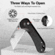 Civivi Utility Knife Elementum 2.26 Black W/3 Eb Clam Pack
