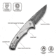 CIVIVI Voidflare Flipper Knife G10 With Aluminum Foil Handle 2.92inch Damascus Blade