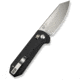 CIVIVI Yonder Thumb Stud &amp; Crossbar Lock Knife Black G10 Handle