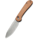 CIVIVI Elementum Folding Knife, 3.47in, Carbon Steel, Micarta Handle, Brown/Gray, C2103D
