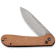 CIVIVI Elementum Folding Knife, 3.47in, Carbon Steel, Micarta Handle, Brown/Gray, C2103D