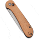 CIVIVI Elementum Folding Knife, 3.47in, Carbon Steel, Micarta Handle, Brown/Gray, C2103D