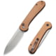 CIVIVI Elementum Folding Knife, 3.47in, Carbon Steel, Micarta Handle, Brown/Gray, C2103D
