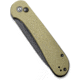 CIVIVI Elementum Folding Knife, 3.47in, Carbon Steel, Micarta Handle, Olive/Black, C2103B