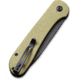 CIVIVI Elementum Folding Knife, 3.47in, Carbon Steel, Micarta Handle, Olive/Black, C2103B