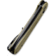 CIVIVI Elementum Folding Knife, 3.47in, Carbon Steel, Micarta Handle, Olive/Black, C2103B