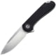 CIVIVI Elementum Linerlock Black Folding Knife, 3" satin finish D2 tool steel blade, Black G10 handle, C907A