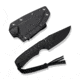 CIVIVI Gander Fixed Blade Knife Black Canvas Micarta Contoured Handle (3.63" Black Stonewashed 14C28N Blade)