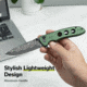 CIVIVI Hyperpulse Flipper &amp; Thumb Stud &amp; Button Lock Knife Aluminum Handle 3.5inch Damascus Blade C23087a-ds1 - C23087A-DS1