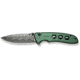 CIVIVI Hyperpulse Flipper &amp; Thumb Stud &amp; Button Lock Knife Aluminum Handle 3.5inch Damascus Blade C23087a-ds1 - C23087A-DS1