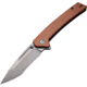 CIVIVI Keen Nadder Linerlock Folding Knife, Brown, Brown micarta handle, C2021B