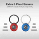 CIVIVI Key Coin Aluminum Pocket Key Organizer Set, Red/Blue, C23056-3