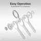 CIVIVI Key Coin Aluminum Pocket Key Organizer, Red, CIV-C23056-1