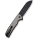 CIVIVI Chevalier Folding Knife, 3.4in, Carbon Steel, Sheepsfoot Blade, Aluminum Gray Handle, C20022B3