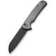 CIVIVI Chevalier Folding Knife, 3.4in, Carbon Steel, Sheepsfoot Blade, Aluminum Gray Handle, C20022B3