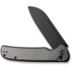 CIVIVI Chevalier Folding Knife, 3.4in, Carbon Steel, Sheepsfoot Blade, Aluminum Gray Handle, C20022B3