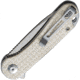 CIVIVI Elementum Folding Knife, 2.96in, D2 Steel, G10 Handle, Ivory/Satin, C907A3
