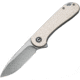 Civivi Knife Elementum 2.96'' Ivory G10/satin D2 Liner Lock