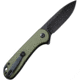 CIVIVI Elementum II Folding Knife, 2.96in, Carbon Steel, G10 Handle, OD Green, C18062P3