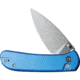 Civivi Knife Quibit 2.98'' Blue /satin Finish Button Lock