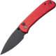 Civivi Knife Quibit 2.98'' Red/ Blk Stonewash Button Lock