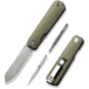 Civivi Knife Sendy 2.83 Milled Green/red G-10 Satin