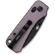 Civivi Knives Baby Banter 2 2.34: Folding Drop Point Plain Black Stonewashed Nitro-V Steel Blade, Purple Textured Aluminum Handle,C23074-2