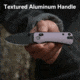 Civivi Knives Baby Banter 2 2.34: Folding Drop Point Plain Black Stonewashed Nitro-V Steel Blade, Purple Textured Aluminum Handle,C23074-2