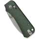 Civivi Knives Baby Banter 2 2.34 Folding Drop Point Plain Gray Stonewashed Nitro-V Steel Blade, Green Textured Canvas Micarta Handle,C23074-3