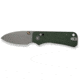 Civivi Knives Baby Banter 2 2.34 Folding Drop Point Plain Gray Stonewashed Nitro-V Steel Blade, Green Textured Canvas Micarta Handle,C23074-3