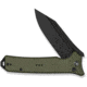 Civivi Knives Neurohaptic EDC 3.74 Folding Clip Point Plain Black Stonewashed Nitro-V Steel Blade, OD Green Textured G10 Handle,C23080-3
