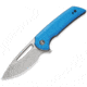 CIVIVI Odium Linerlock Blue Folding Knife, 2.63 stonewash finish D2 tool steel blade, Blue G10 handle, C2010C