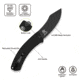 CIVIVI Outlaw Muk Flipper &amp; Button Lock Knife Black G10 Handle 3.47inch Black Stonewashed 14c28n Blade