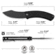 CIVIVI Outlaw Muk Flipper Folding Knife, 3.47in, 14C28N, Nessmuk Blade, G10 Black Handle, C24079-1