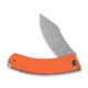 CIVIVI Outlaw Muk Flipper &amp; Button Lock Knife Orange G10 Handle 3.47inch Stonewashed 14c28n Blade