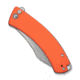 CIVIVI Outlaw Muk Flipper &amp; Button Lock Knife Orange G10 Handle 3.47inch Stonewashed 14c28n Blade
