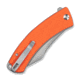 CIVIVI Outlaw Muk Flipper &amp; Button Lock Knife Orange G10 Handle 3.47inch Stonewashed 14c28n Blade