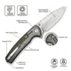 CIVIVI Sentinel Strike Ii Flipper &amp; Thumb Stud &amp; Button Lock Knife Gray Aluminum Handle With Od Green Frn Integral Spacer - C22025D-2