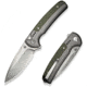 CIVIVI Sentinel Strike Ii Flipper &amp; Thumb Stud &amp; Button Lock Knife Gray Aluminum Handle With Od Green Frn Integral Spacer - C22025D-2