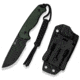 CIVIVI Timberbark Fixed Green Canvas Micarta Handle 3.2inch Black Stonewashed 14c28n Blade C23094-3, With 1pc Black Lanyard, Black Kydex Sheath &amp; T-clip - C23094-3