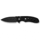CIVIVI Triptych Flipper &amp; Thumb Stud &amp; Button Lock Knife Black G10 Handle 2.97inch Black Stonewashed 14c28n Blade - C23085B-1