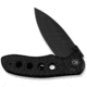 CIVIVI Triptych Flipper &amp; Thumb Stud &amp; Button Lock Knife Black G10 Handle 2.97inch Black Stonewashed 14c28n Blade - C23085B-1