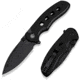 CIVIVI Triptych Flipper &amp; Thumb Stud &amp; Button Lock Knife Black G10 Handle 2.97inch Black Stonewashed 14c28n Blade - C23085B-1