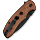 CIVIVI Triptych Flipper &amp; Thumb Stud &amp; Button Lock Knife Guibourtia Wood Handle 2.97inch Black Stonewashed 14c28n Blade - C23085B-3
