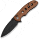 CIVIVI Triptych Flipper &amp; Thumb Stud &amp; Button Lock Knife Guibourtia Wood Handle 2.97inch Black Stonewashed 14c28n Blade - C23085B-3