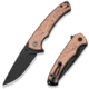 CIVIVI Voidflare Flipper Knife G10 With Copper Foil Handle 2.92inch Black Stonewashed 14c28n Blade